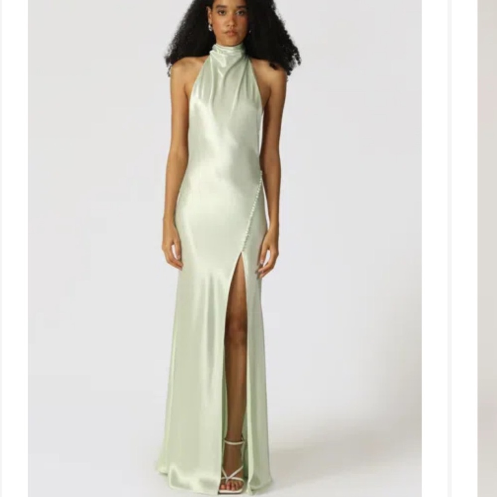 Sau Lee Penelope Gown in pistachio!